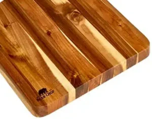 Acacia Wood Cutting Board with Handle 17 x 13 x 0 75 inch